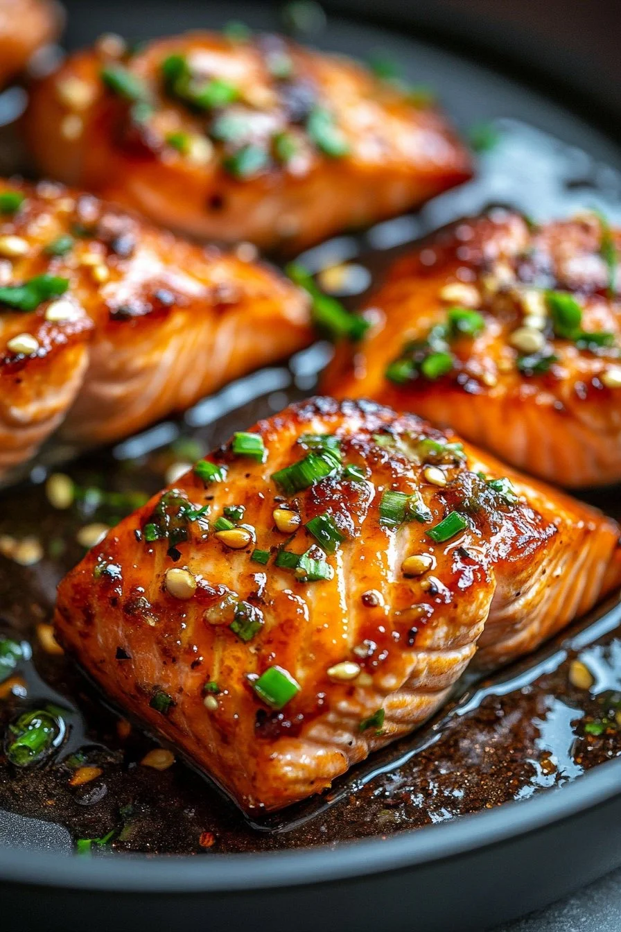 Honey Garlic Salmon Air Fryer