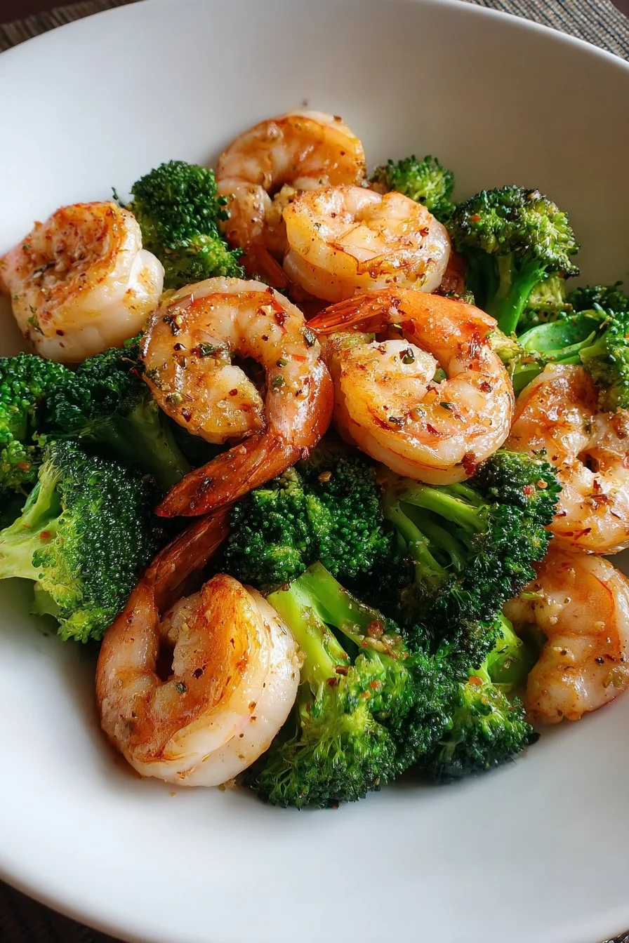Honey Garlic Shrimp and Broccoli