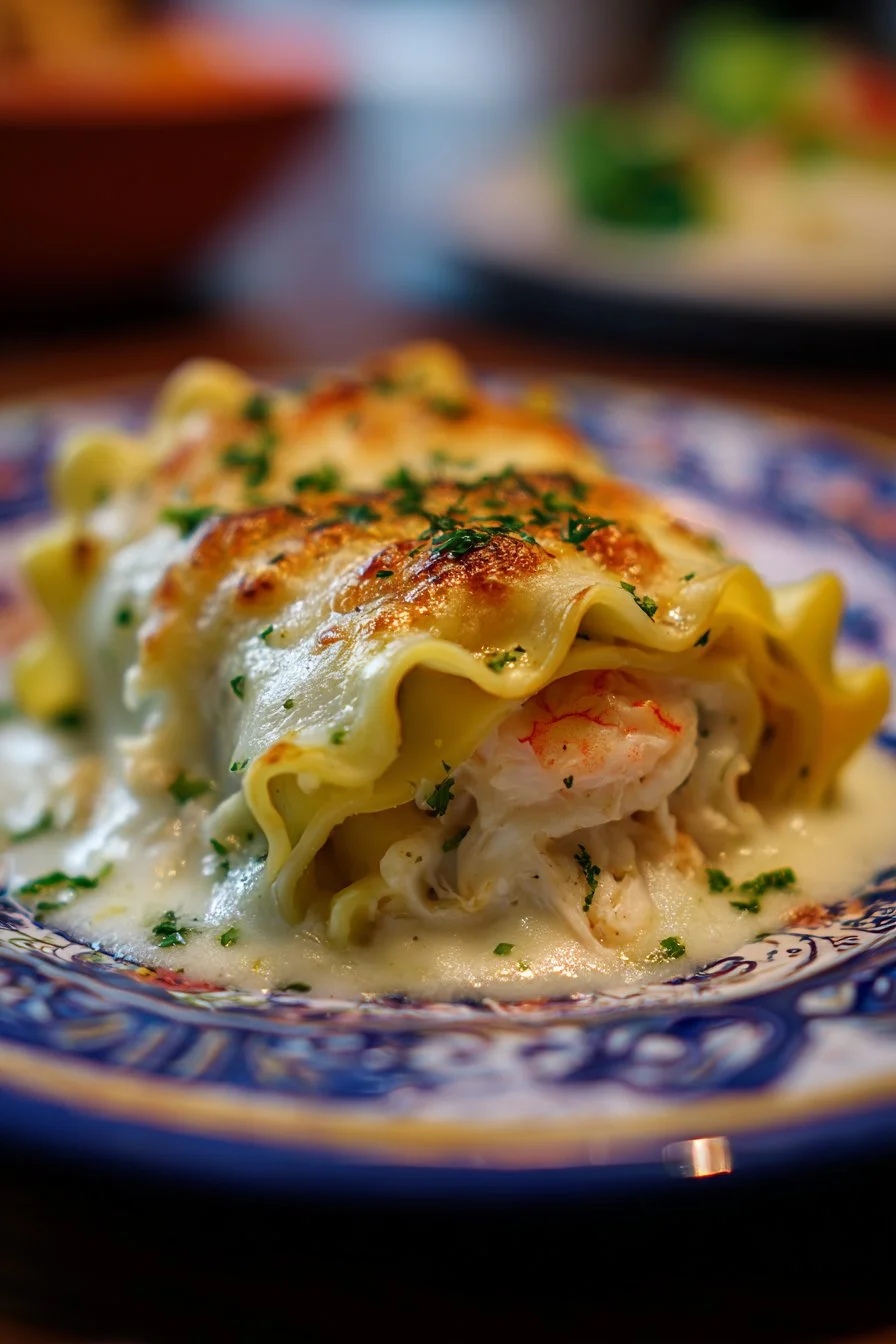 Indulgent Shrimp & Crab Alfredo Lasagna Roll-Ups You’ll Crave