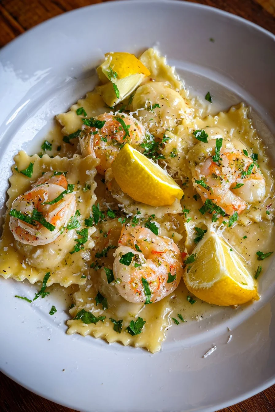 Lobster Ravioli with Lemon Butter Sauce