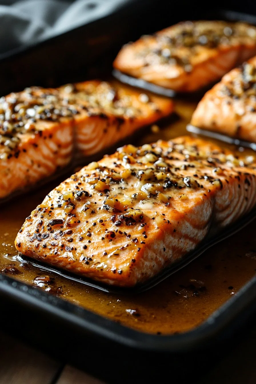 Maple Dijon Baked Salmon