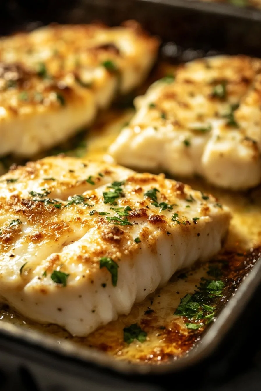 Savory Garlic Parmesan Baked Halibut That'll Wow You