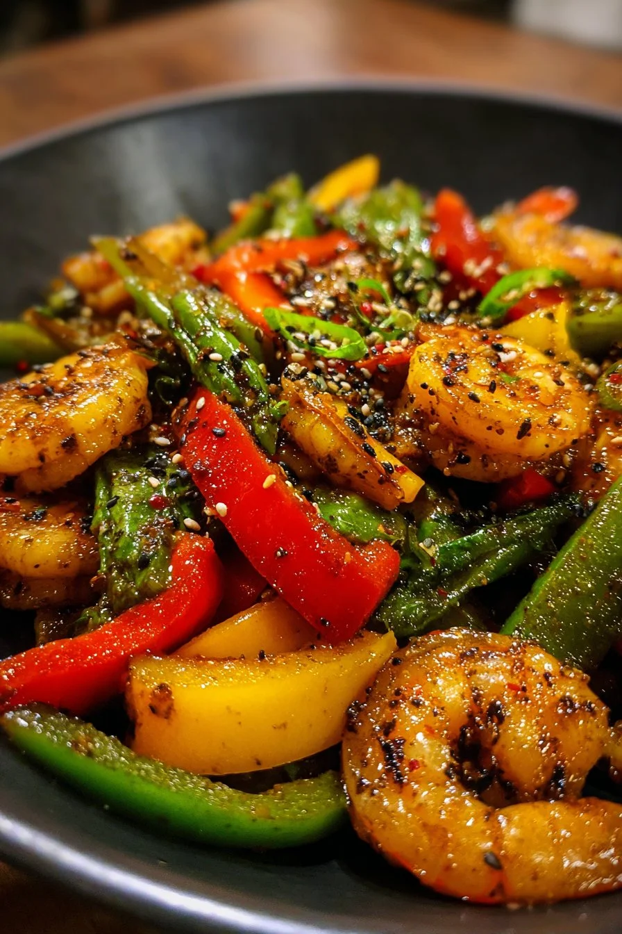 Shrimp and Pepper Stir-Fry