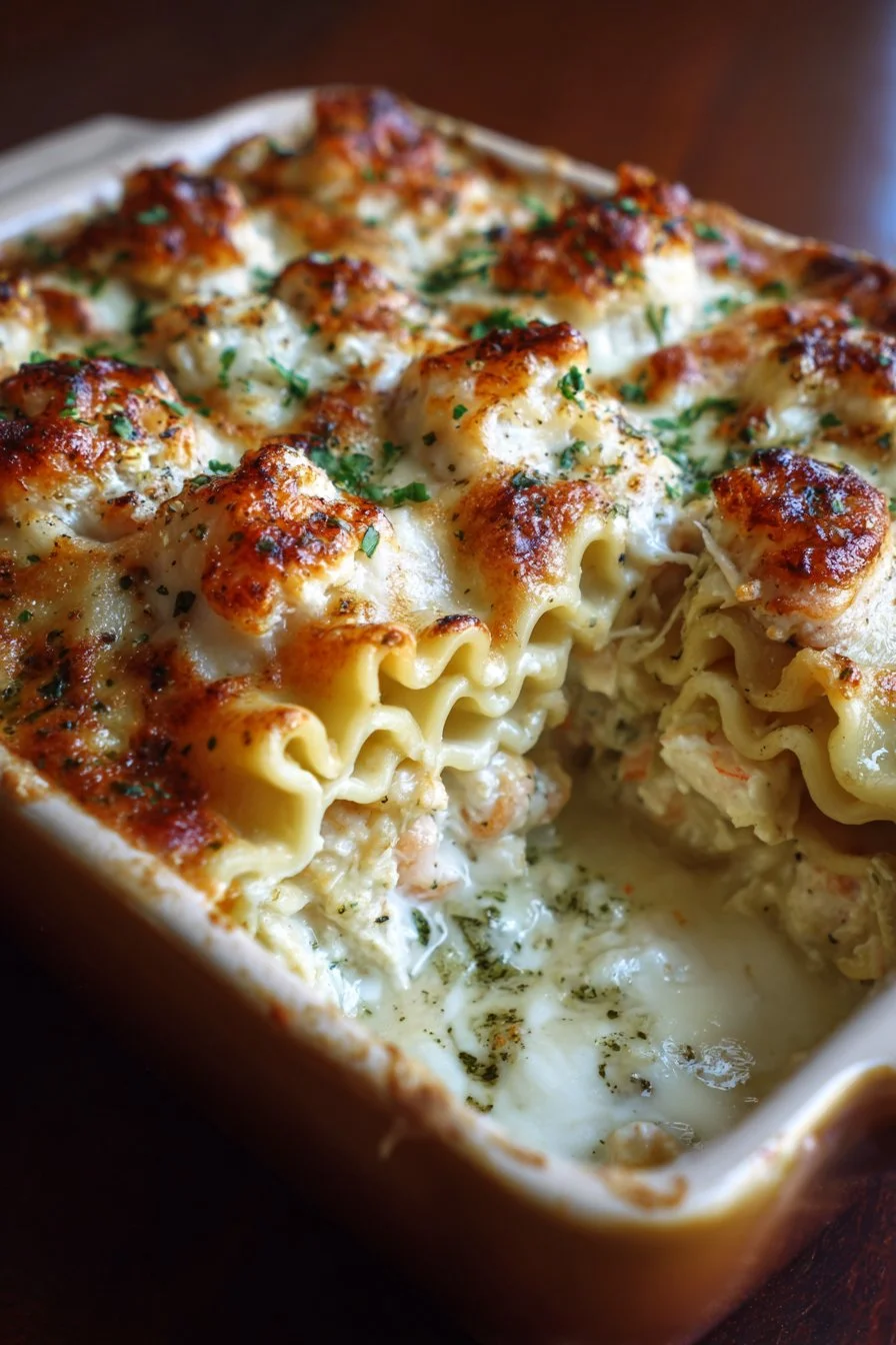 Shrimp & Crab Alfredo Lasagna Roll-Ups: A Cozy Culinary Delight