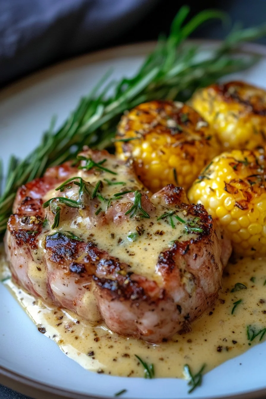 Surf and Turf with Creamy Garlic Sauce delights every bite!