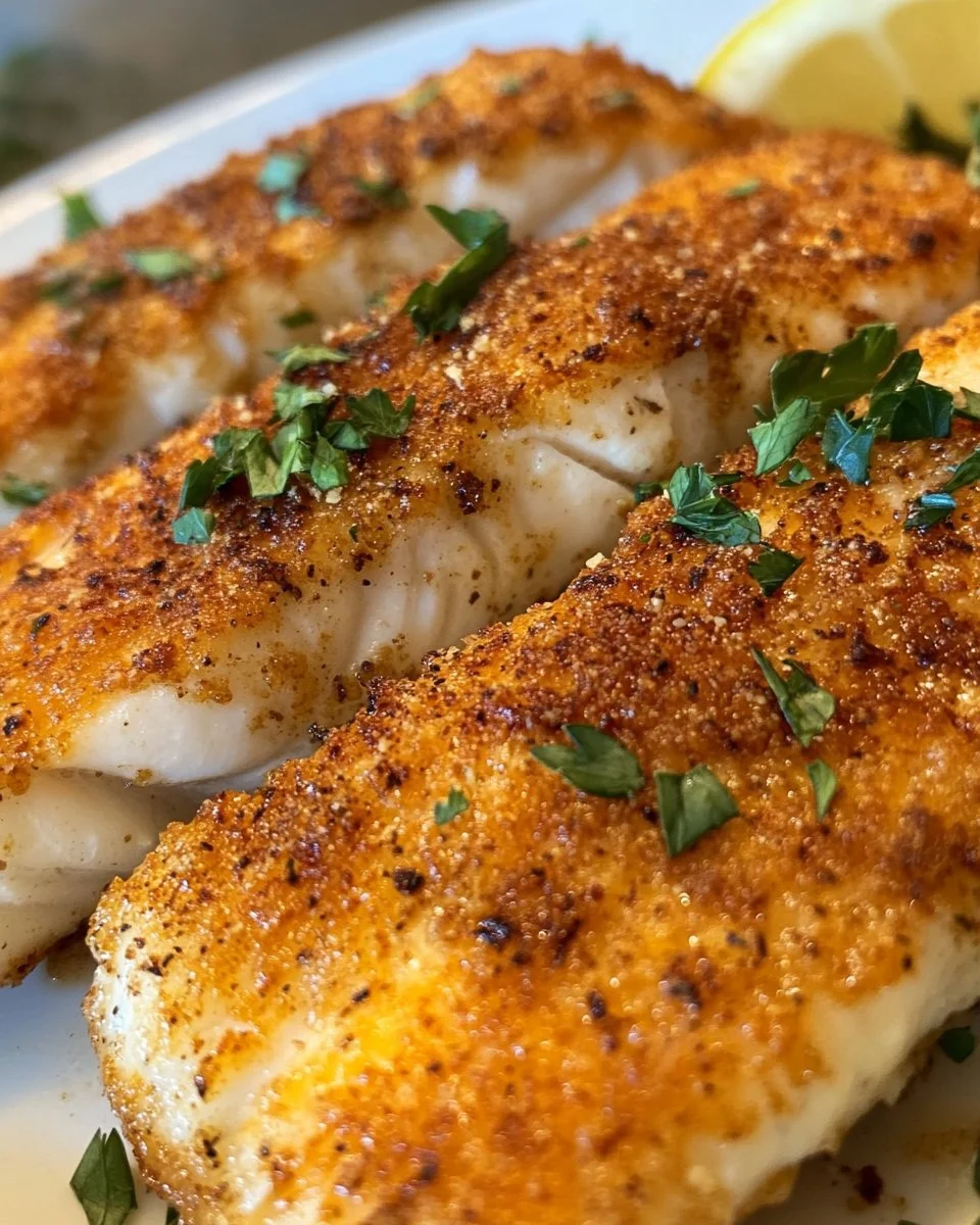 Crispy and flavorful air fryer fish served on a plate.