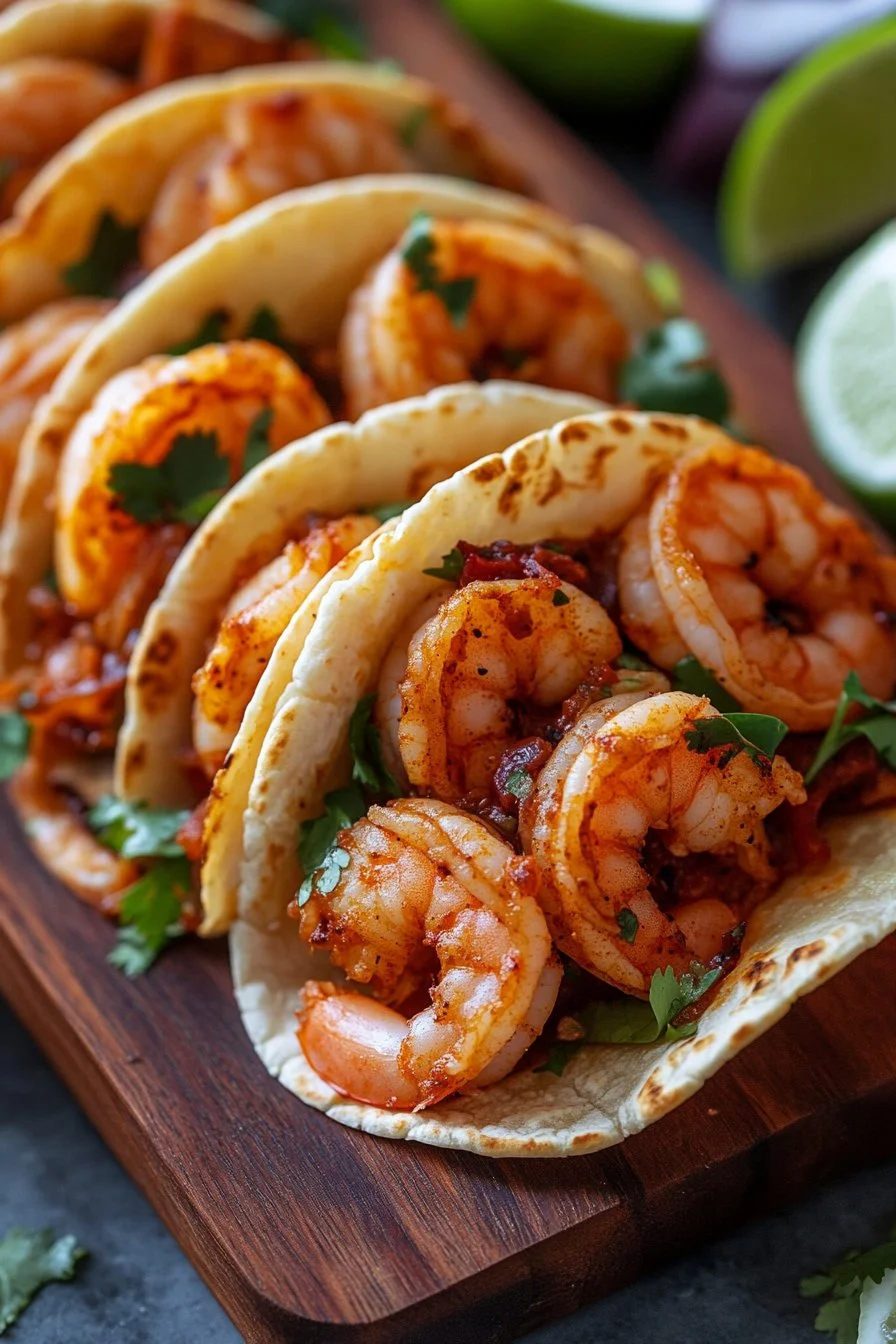 Zesty and Creamy Shrimp Tacos