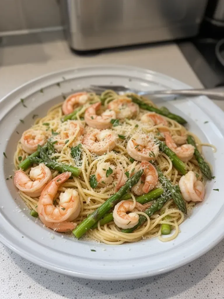 Best Shrimp and Asparagus Pasta