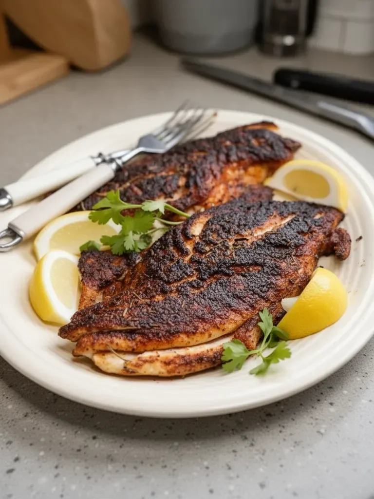Blackened Red Snapper