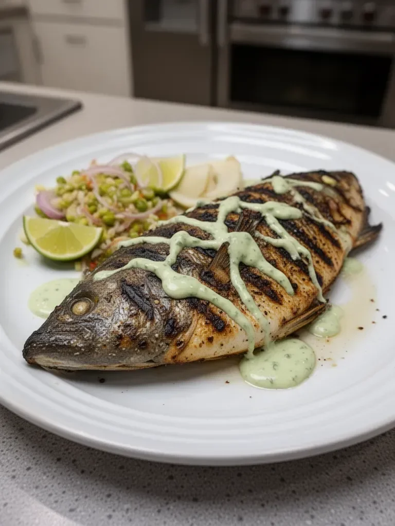 Caribbean Grilled Snapper with Garlic Aioli