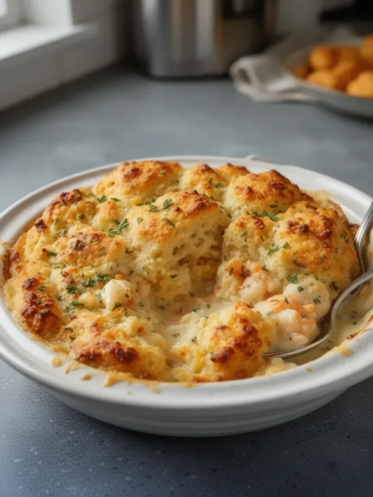 Cheddar Bay Biscuit Seafood Pot Pie