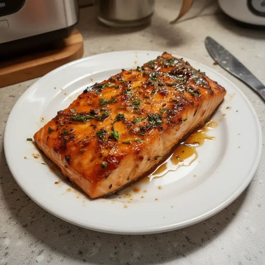 Delicious baked salmon inspired by Texas Roadhouse recipe