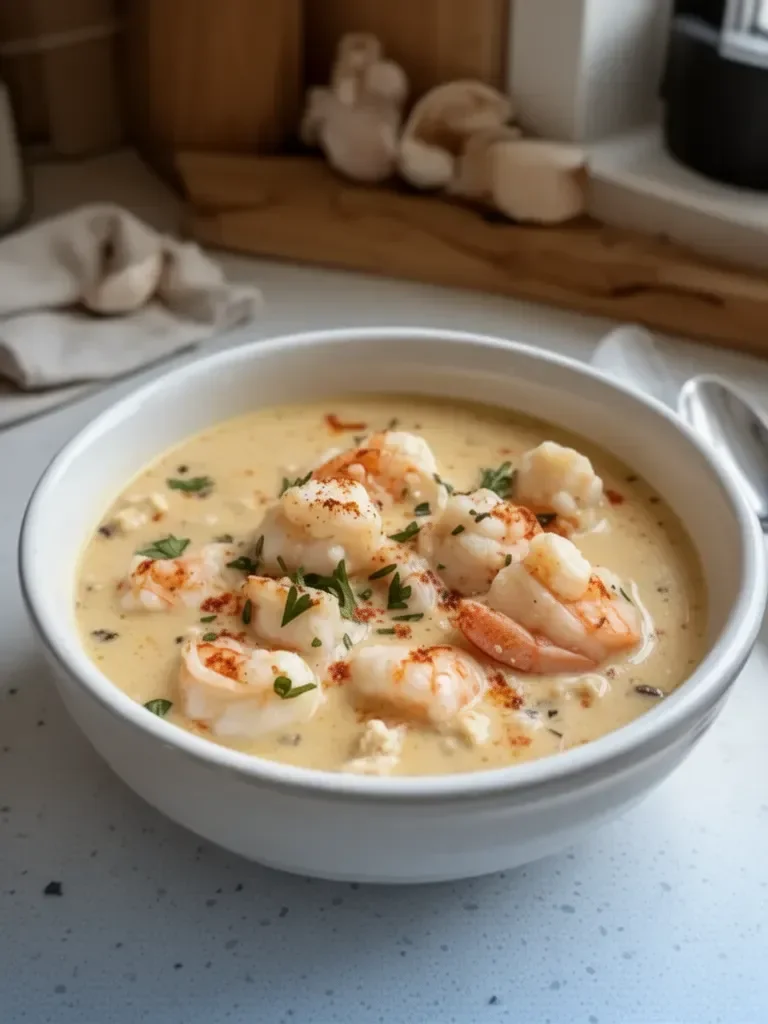 Creamy Crab and Shrimp Bisque