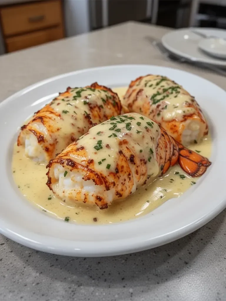 Creamy Garlic Butter Lobster Tails