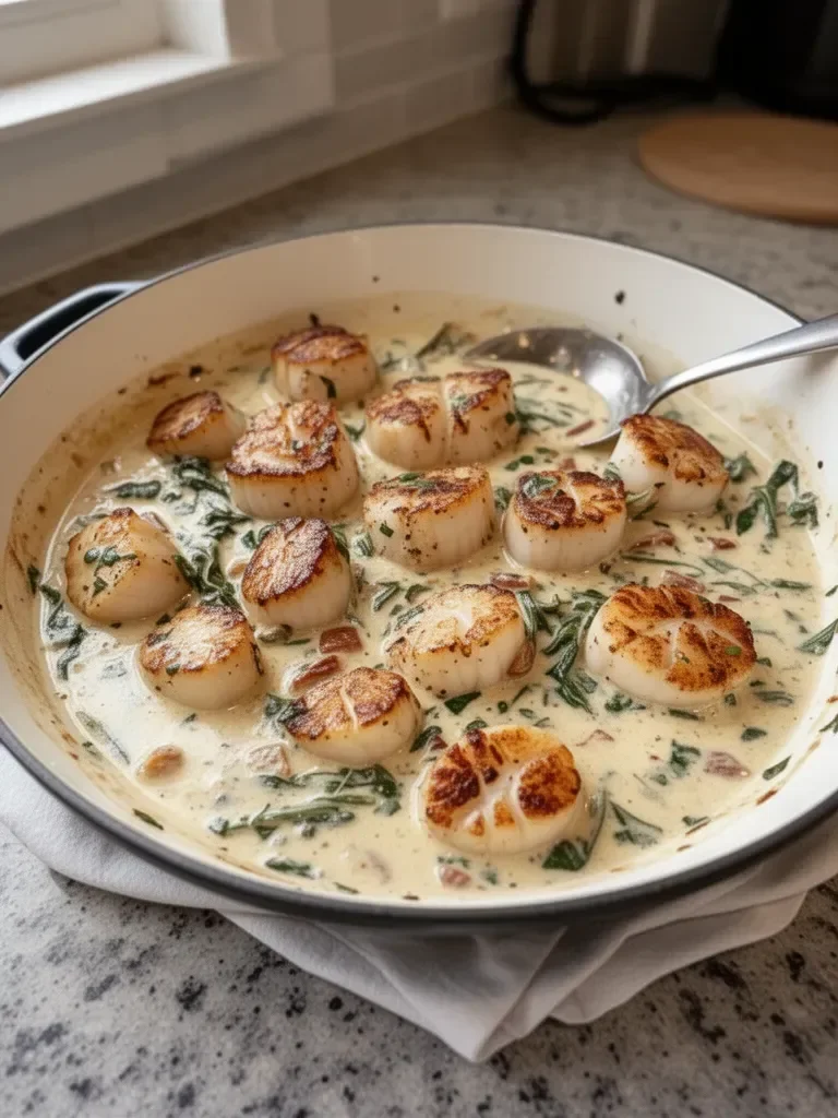 Creamy Tuscan Scallops