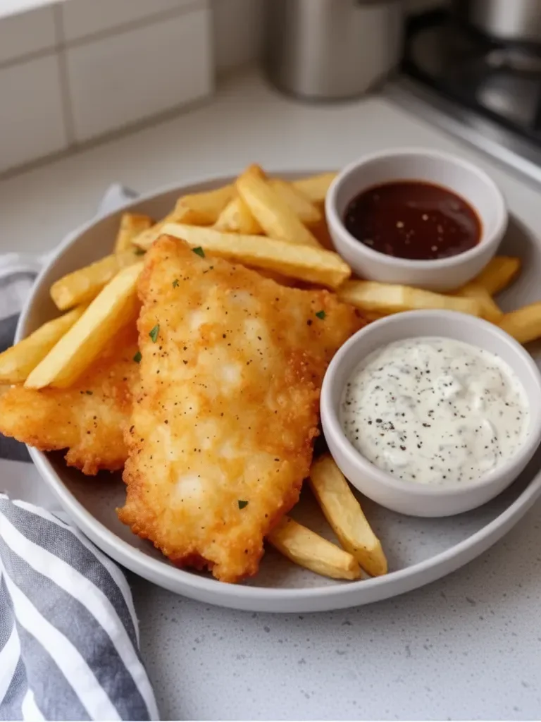 Crispy Cod and Chips