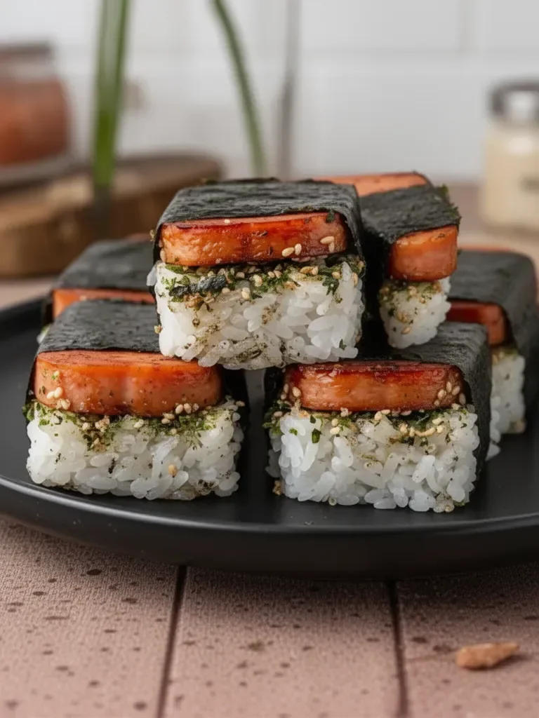 Easy Hawaiian Spam Musubi with Sushi Nori Seaweed