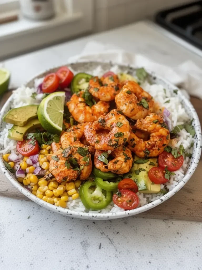 Fiesta Lime Shrimp Bowls