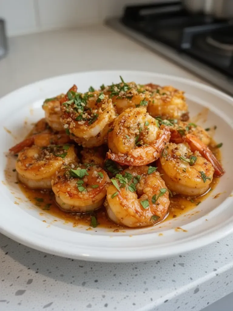 Hawaiian Garlic Shrimp