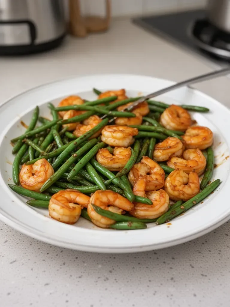 Honey Shrimp and Green Beans