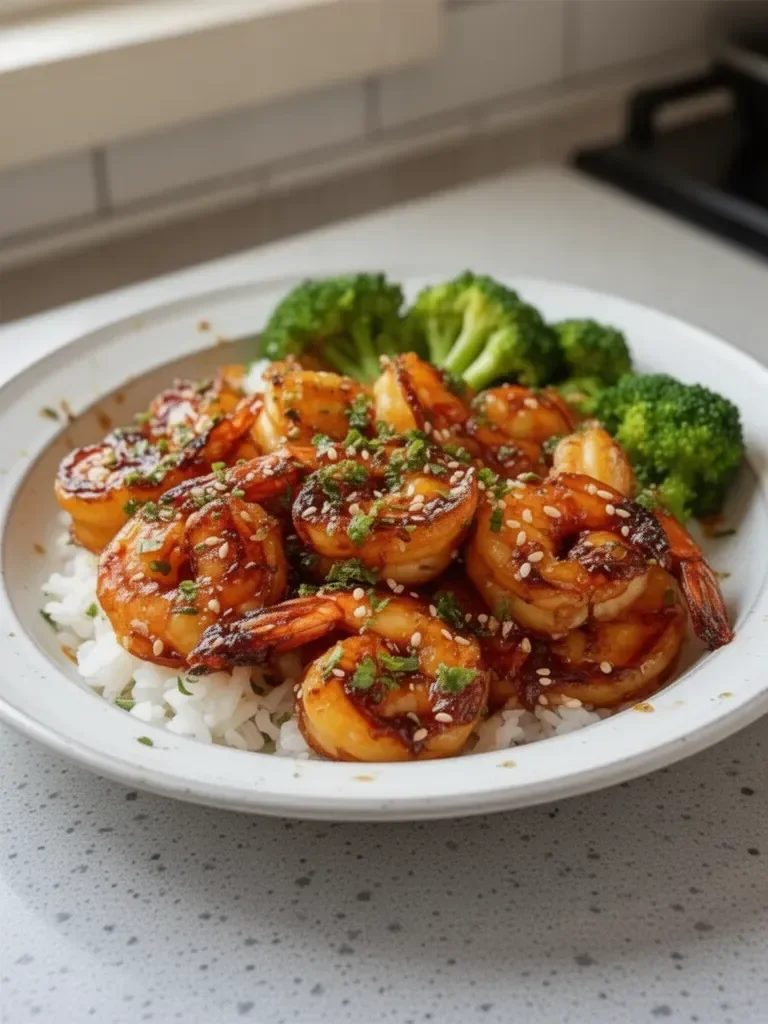 Irresistible Honey Garlic Shrimp Bowls