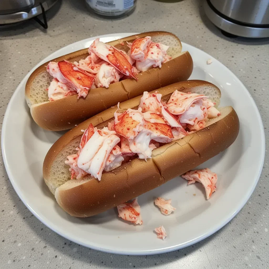 Delicious lobster rolls served on buttery buns with fresh lobster meat and seasoning