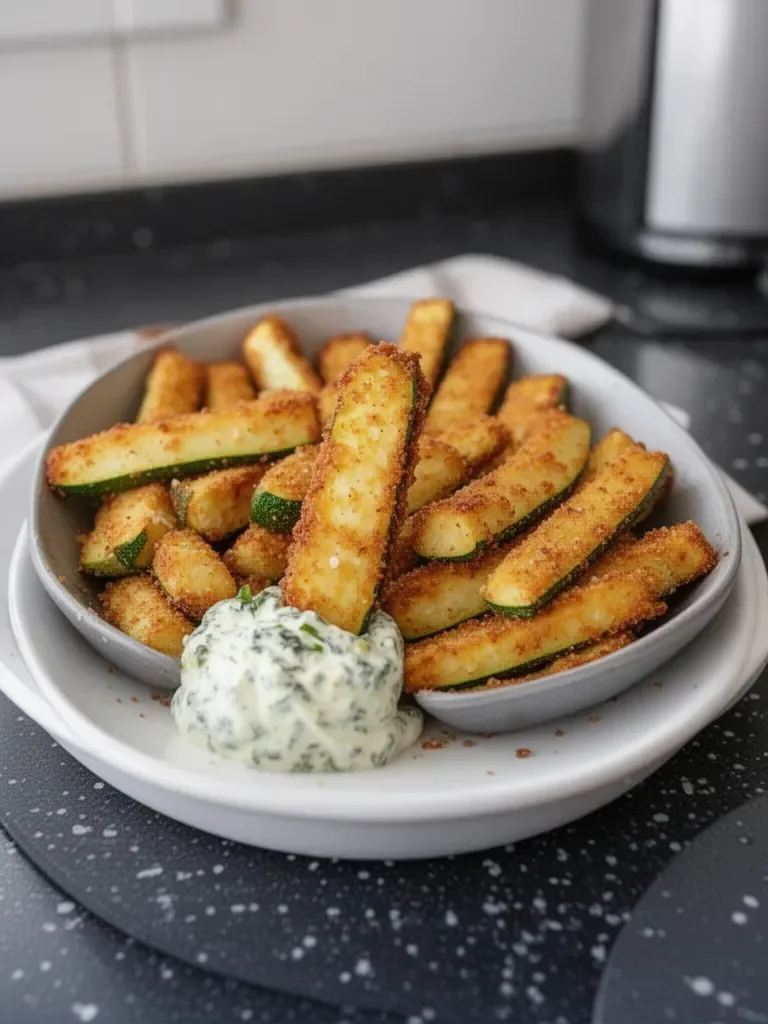 Low Calorie Air Fryer Zucchini Fries