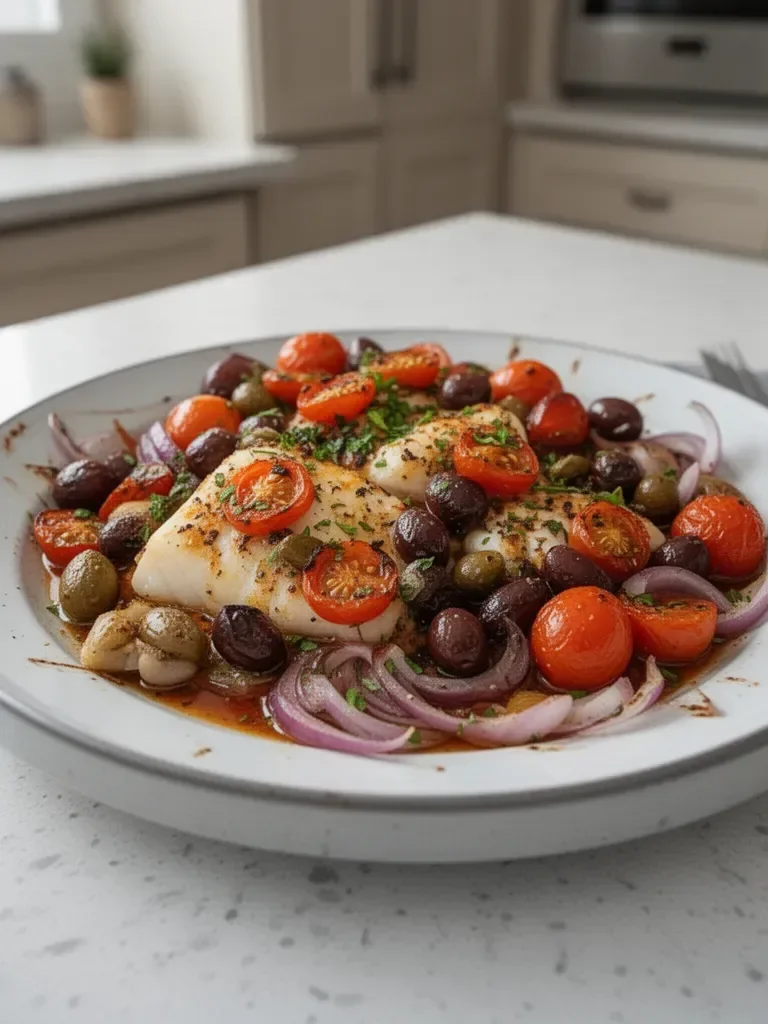 Mediterranean Baked Cod