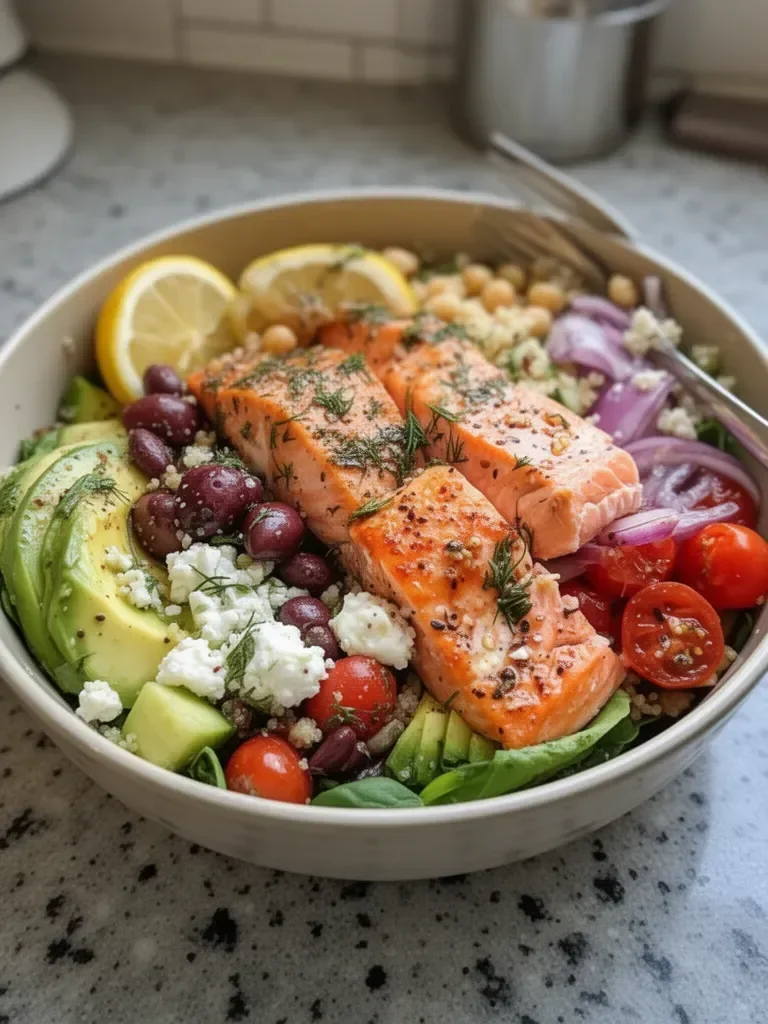 Mediterranean Salmon Bowl
