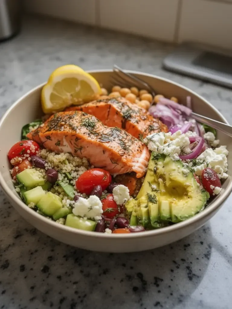 Mediterranean Salmon Bowl