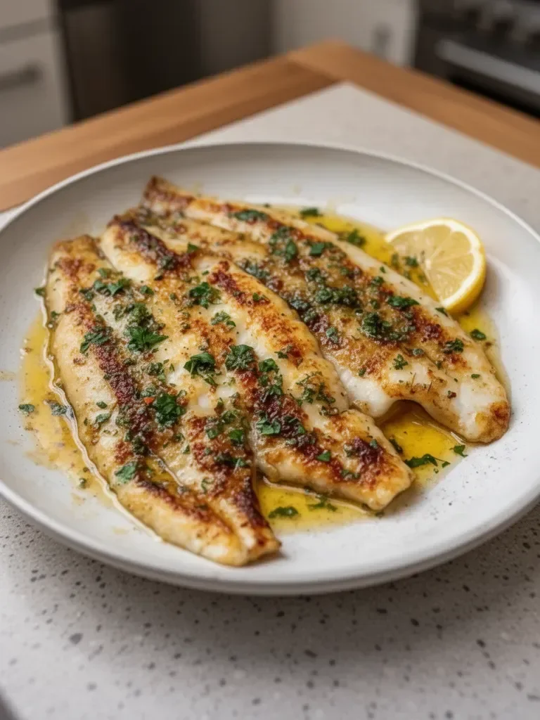 Pan-Seared Flounder with Brown Butter and Lemon