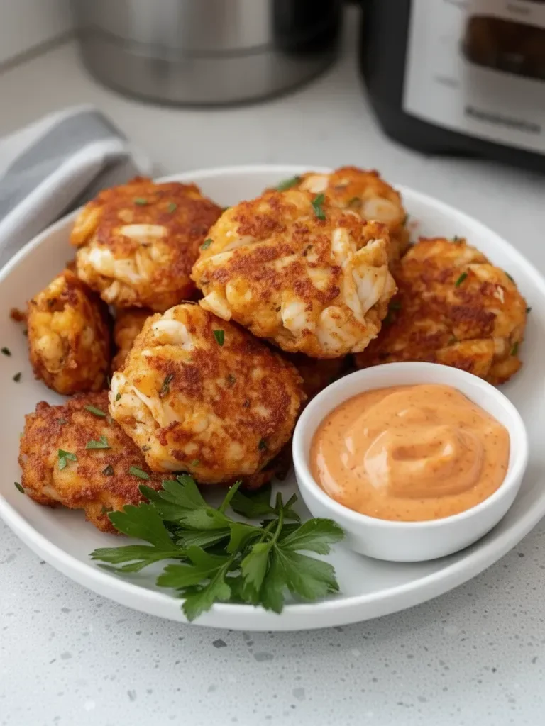 Quick Air Fryer Crab Cakes