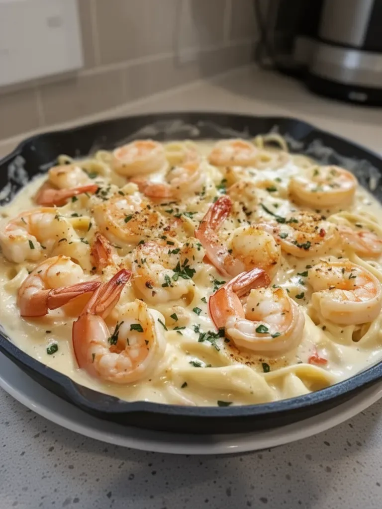 Shrimp and Crab Alfredo