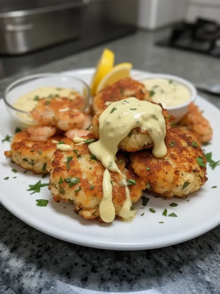 Shrimp Cakes with Lemon Aioli