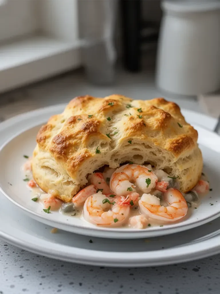 Shrimp & Lobster Biscuit Pot Pie: Comfort Food with a Twist