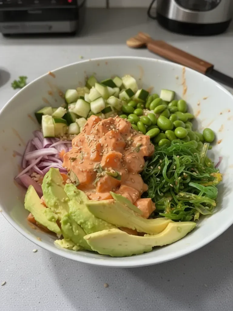 Spicy Salmon Poke Bowl