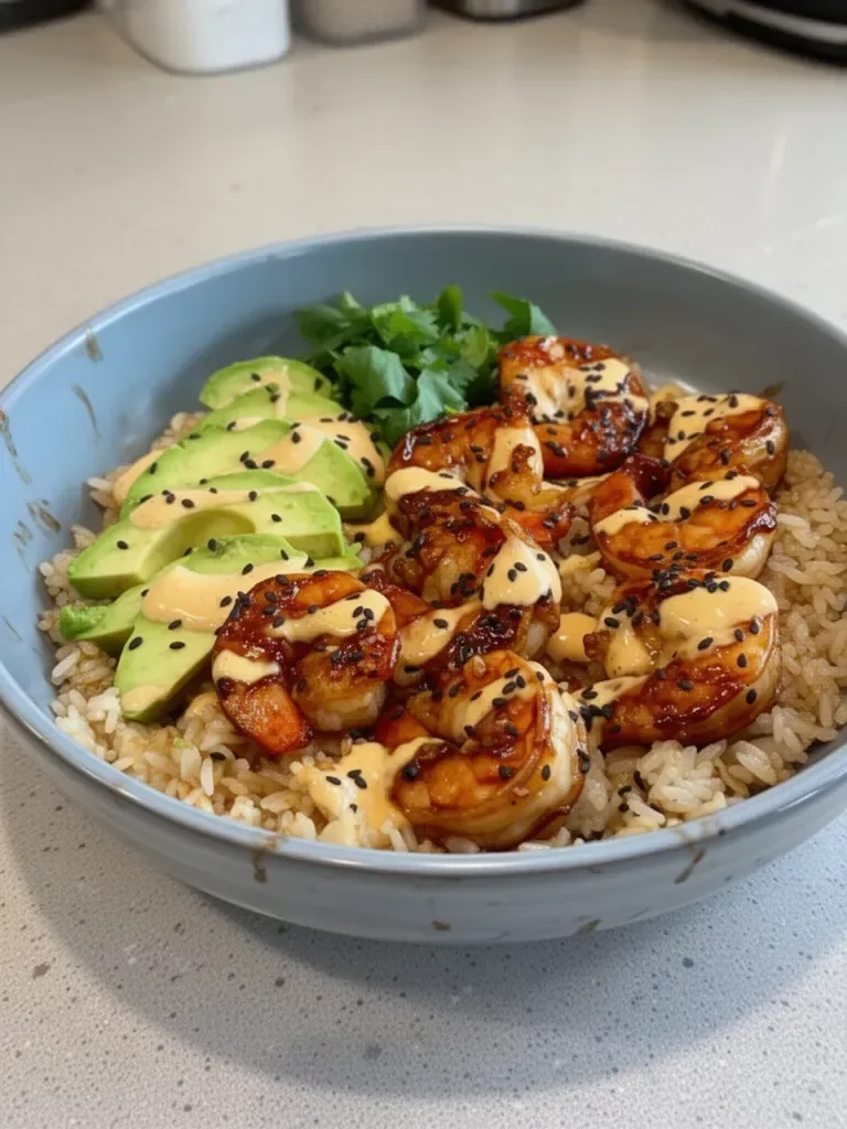 Teriyaki Shrimp Rice Bowls