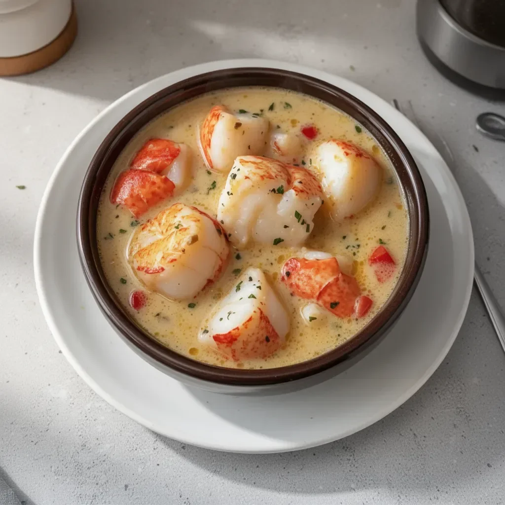Delicious bowl of Louisiana Seafood Gumbo with shrimp, crab, and spices.