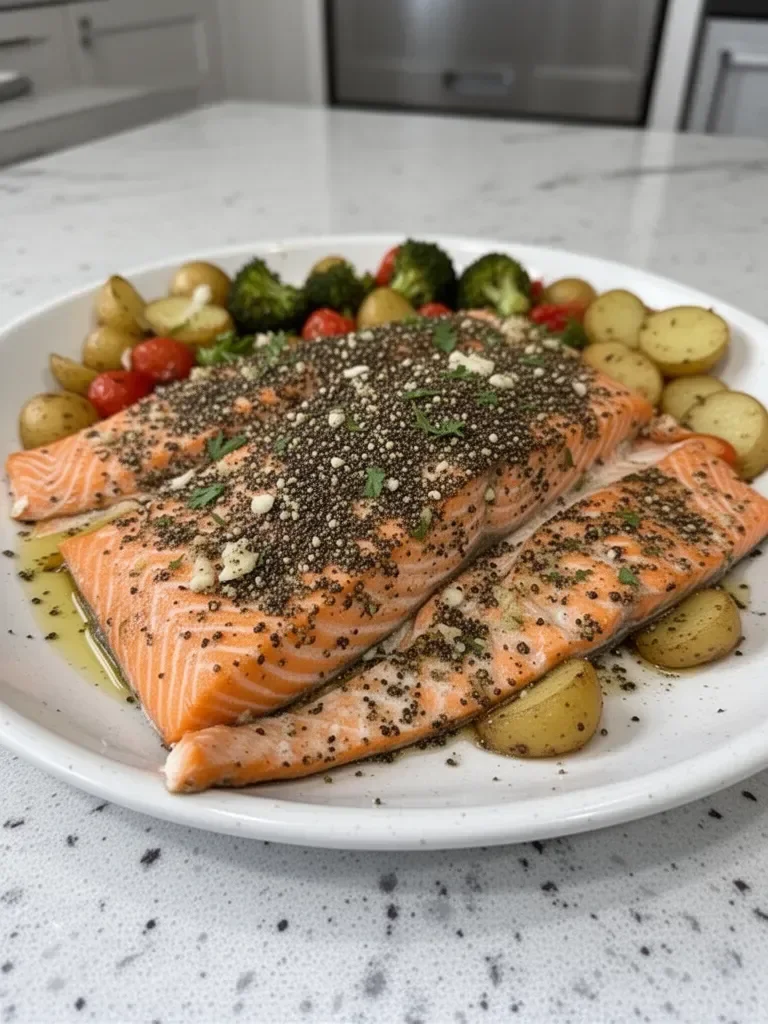 Za'atar Garlic Salmon Recipe