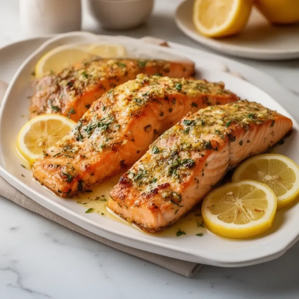 30-minute baked lemon garlic butter salmon recipe