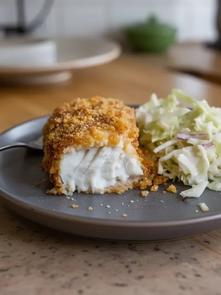 Air Fryer Parmesan-Crusted Halibut