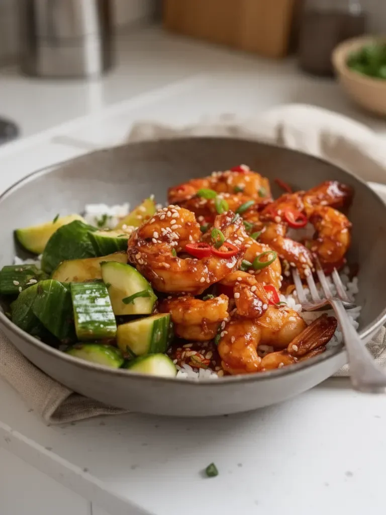 Asian Chilli Garlic Prawns (Shrimp)