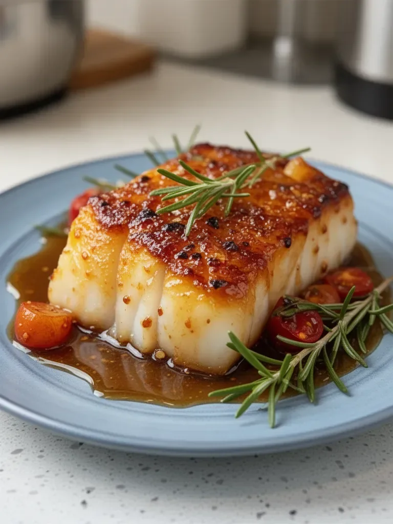 Baked Cod with Honey Soy Marinade