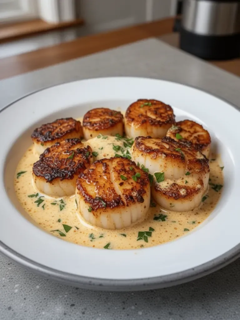 Cajun Cream Scallops