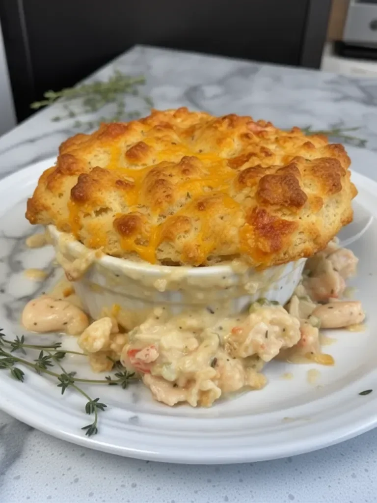 Cheddar Bay Biscuit Seafood Pot Pie