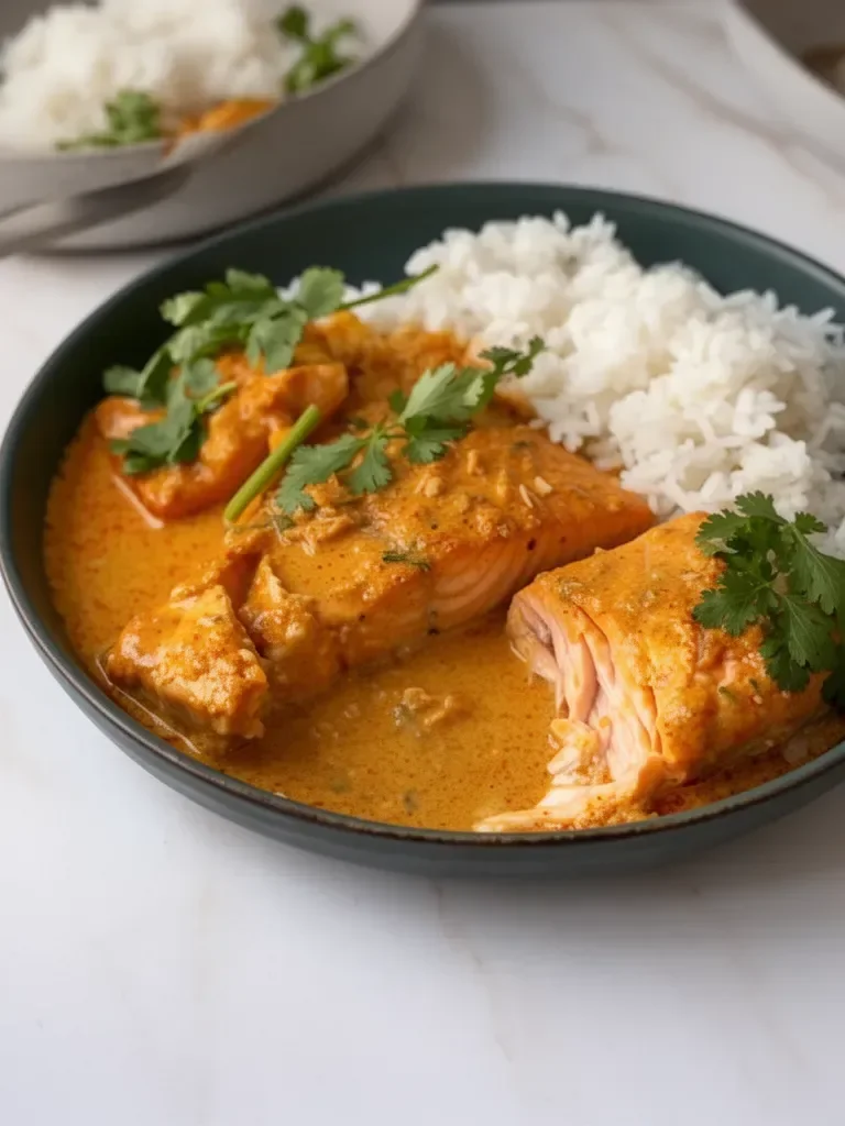 Coconut Curry Braised Salmon