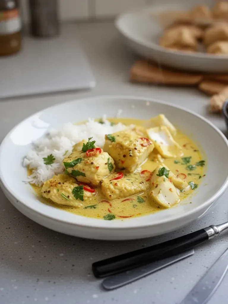 Coconut fish curry