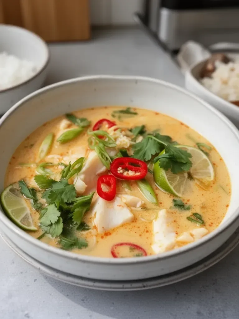 Creamy Coconut Lime Fish Soup
