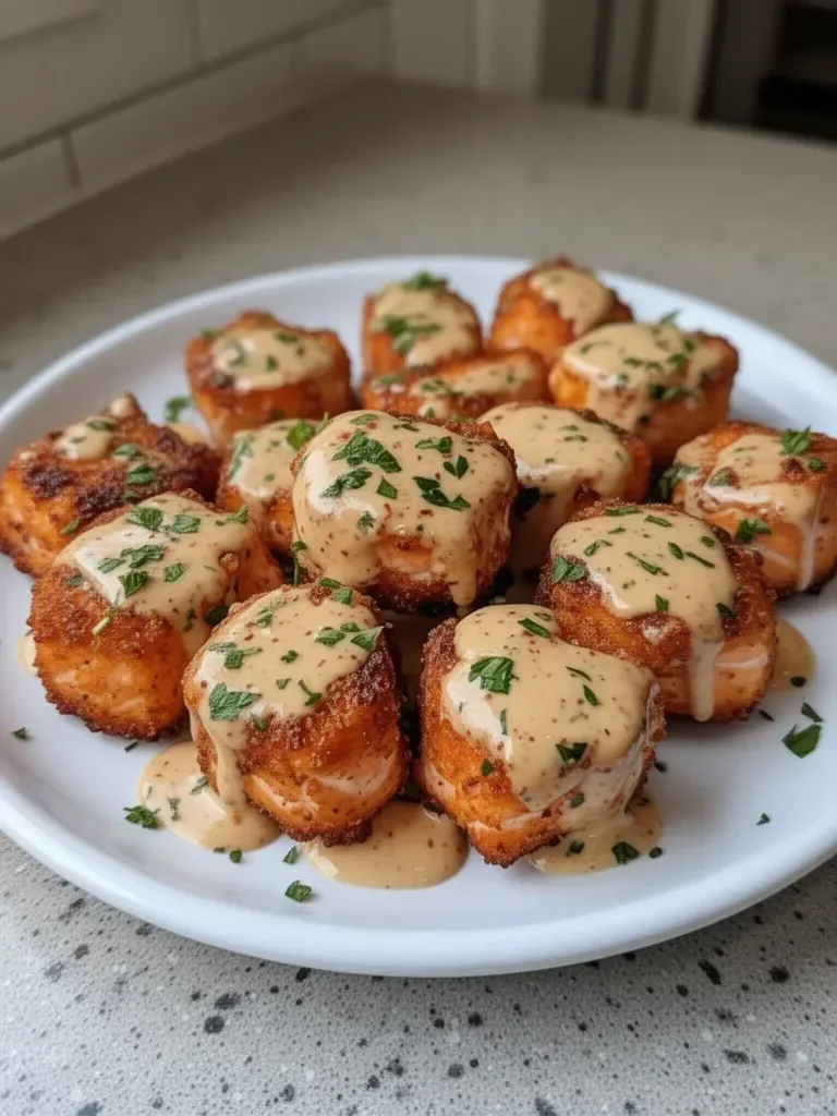 Crispy Bang Bang Salmon Bites