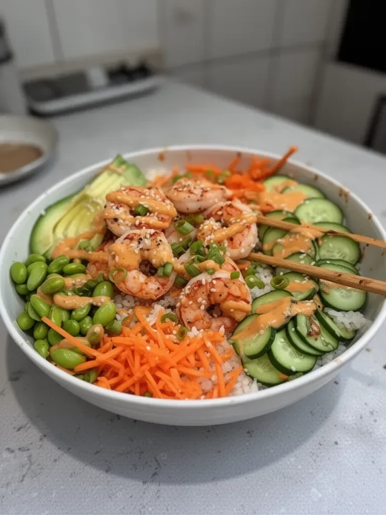 Deconstructed Shrimp Sushi Bowl